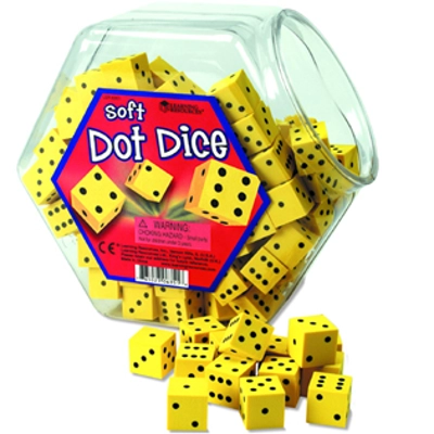 Soft Foam Dot Dice (Set of 200)