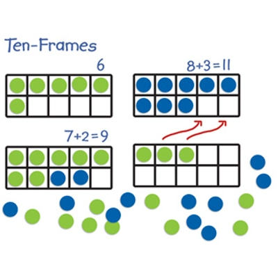 Giant Magnetic Ten-Frame Set