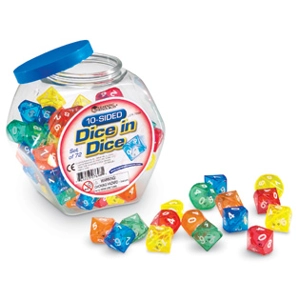 10-SIDED DICE IN DICE - SET ..
