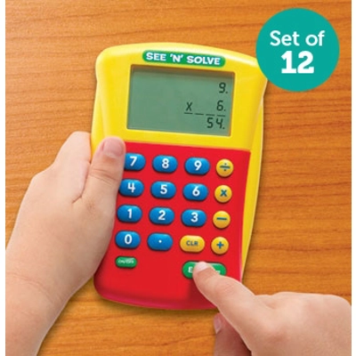 SEE 'N' SOLVE VISUAL CALCULATOR SET OF 12