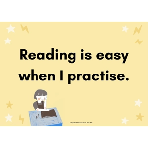 READING IS EASY WHEN I PRACT..