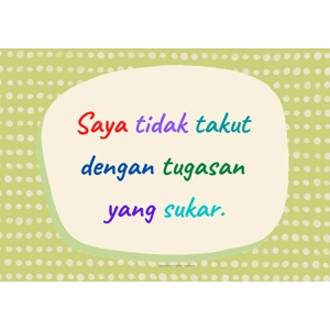 SAYA TIDAK TAKUT DENGAN TUGA..