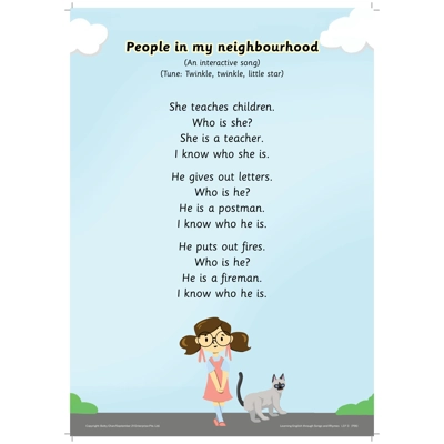 PEOPLE IN MY NEIGHBOURHOOD A3 POSTER
