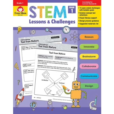 STEM Lessons and Challenges, Grade 1 - Teacher Reproducibles, Print