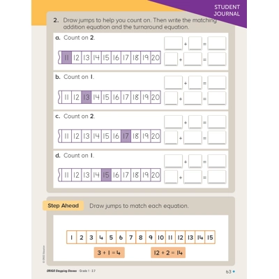 Origio Maths Student Journal A & B for Gr 1