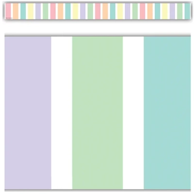 Pastel Pop Stripes Straight Border Trim