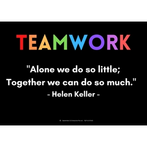 TEAMWORK - HELEN KELLER A3 P..