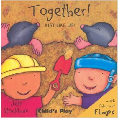 JUST LIKE US!: TOGETHER! BOARD BOOK W/ FOLD-OUT FLAPS