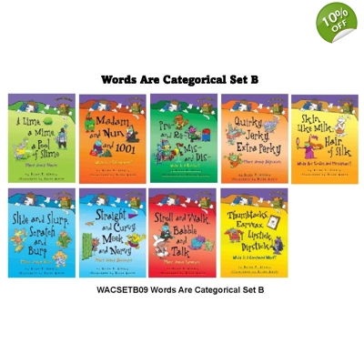 Words Are Categorical Set B of 9 books (Grammar set)