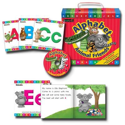 ALPHABET ANIMAL FRIENDS BOXED SET 24 BOOKS + CD