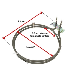 Fan Oven Circular Element 2000W E4E121-DIMG