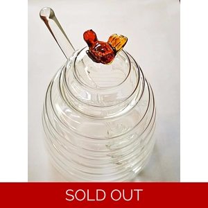 Glass Honey Jar