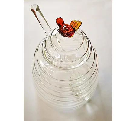 Glass Honey Jar