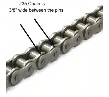 Winch Parts type 35 go kart Chain 1m length ASA ANSI