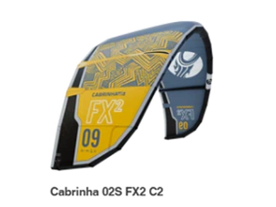 Cabrinha FX2 02s kiteboarding kite