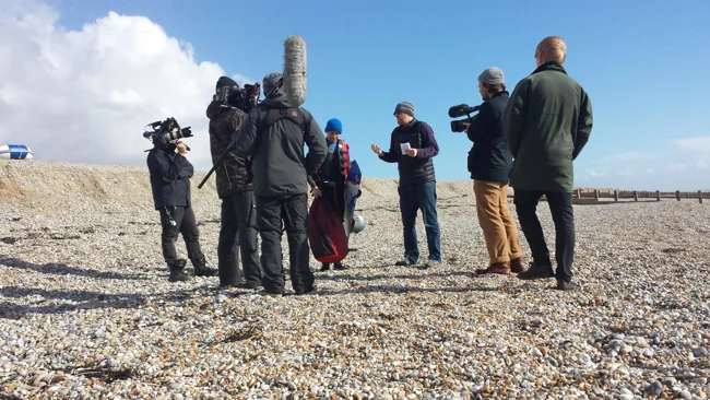 Filming with Red Bull's Ed Leigh