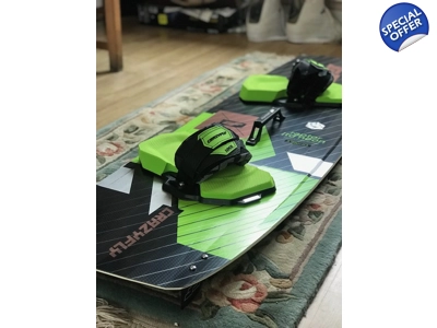 Crazyfly Raptor Ltd Neon 2023 USED with Lock bindings