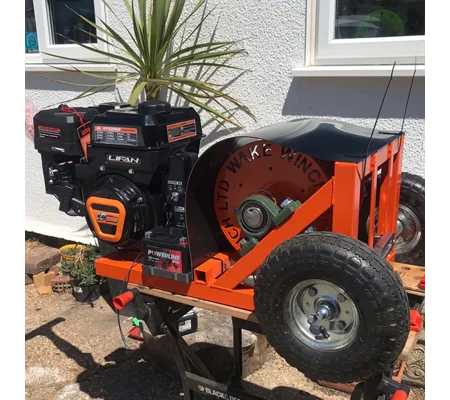 Orange 7.5hp Electric Start Wake Winch