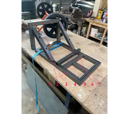 Wake winch frame kit