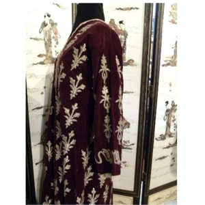 Antique Ottoman Gold Metallic on Velvet Robe