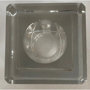 Vintage Square Glass Inkwell