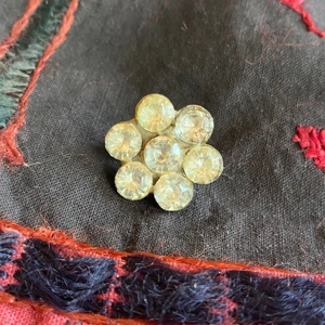 Victorian/Georgian Style Paste Brooch in Daisy Cluster Design