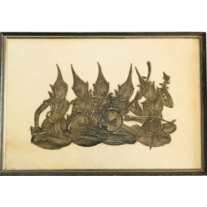 Hindu Charcoal & Ink on Rice