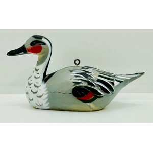 Small Wooden Grey Duck