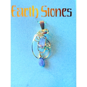 Gold Filled Earth Stone Rose Quartz