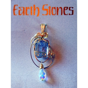 Gold Filled Tourmaline Quartz Pendant