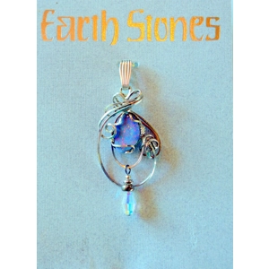 Silver Earth Stones Opal & Crystal