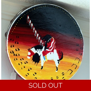 Willis Iron Shirt Original Acrylic on Drum