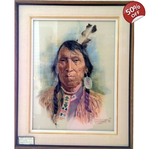 Dick van den Hoogen - Chief Samson Original Pastel