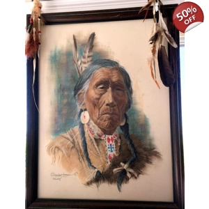 Dick van den Hoogen - Stoney Native Original Pastel