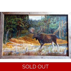 Grant Jensen Painting Moose