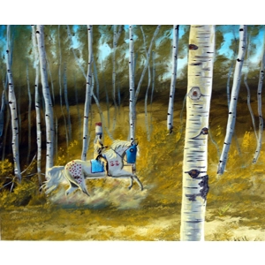 Kirby Warrior Blackfoot Warrior on Horse