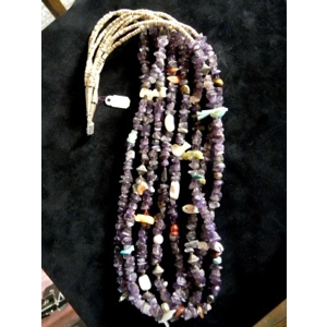 Navajo Amethyst Fetish Necklace