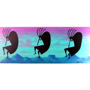 Darrin Denny Original Painting - Kokopelli Summary