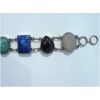 Sterling Silver 6 Gemstone Bracelet