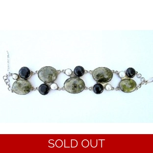 15 Stone Bracelet in 925 Sterling