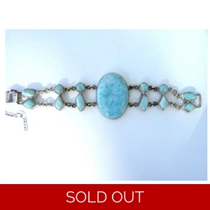 13 Larimar Stone Bracelet