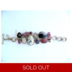 13 Stone Bracelet Sterling