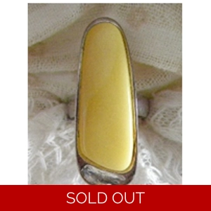 Baltic Butterscotch Amber & Sterling Silver Ring