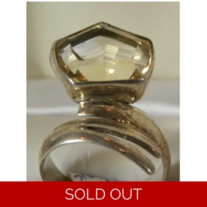 Citrine & Sterling Ring