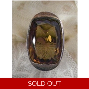 Citrine & 925 Sterling Ring