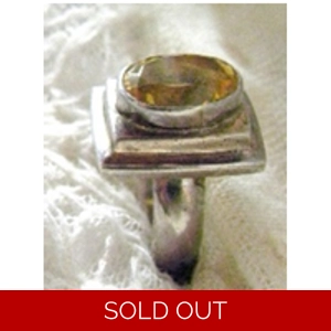 Citrine & 925 Sterling Ring