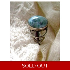 Larimar & 925 Sterling Ring