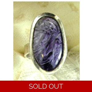 Charoite & Sterling Ring