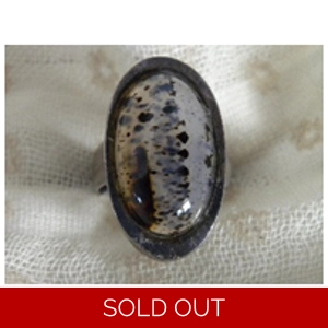 Moss Agate & 925 Sterling Silver Ring