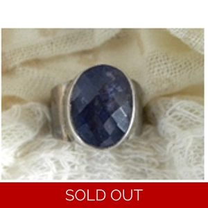 Iolite & Sterling Silver Ring